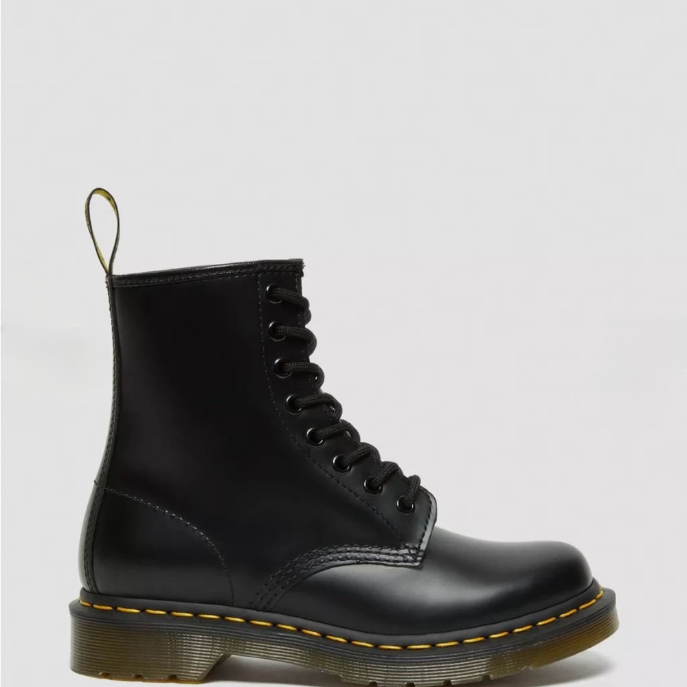 Dr. Martens Black Combat Boots 1460W Nappa